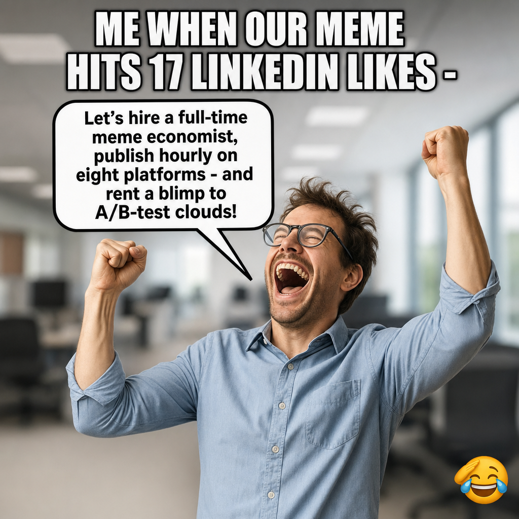 17 Likes Later: Why We’re Pricing Out a Blimp and Interviewing a Meme Economist
