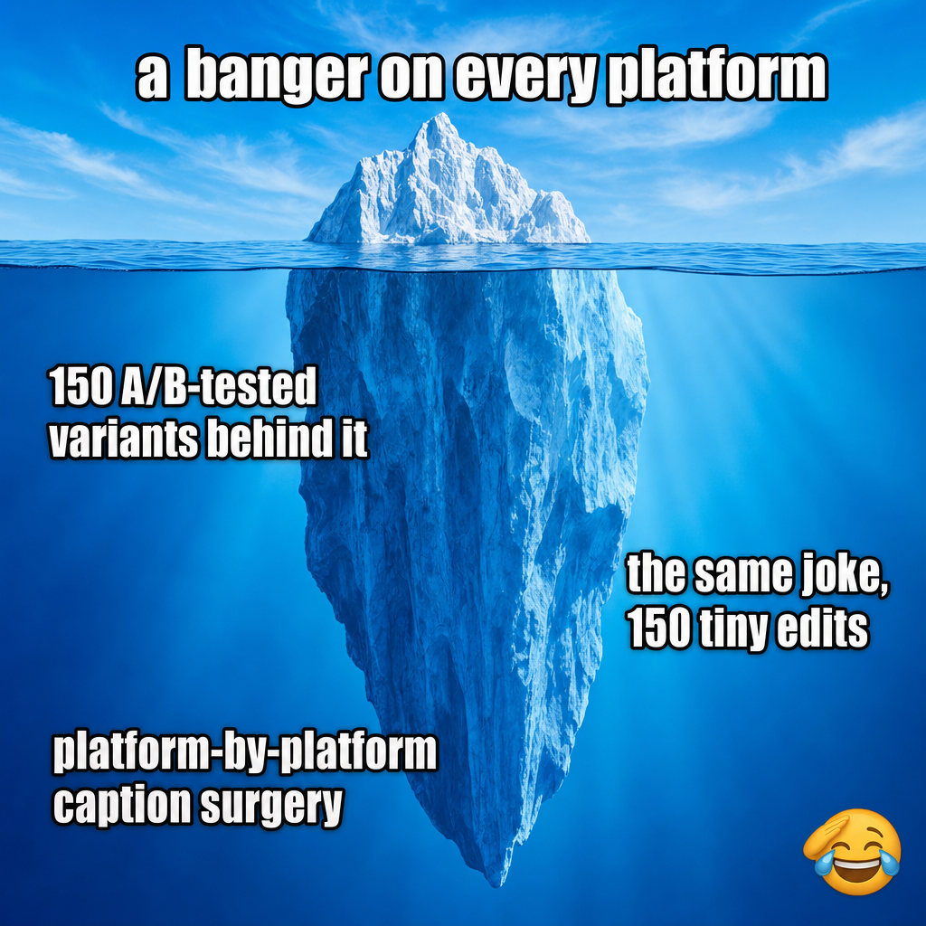 The Banger Illusion: Why One Viral Post Hides 150 Smart Decisions