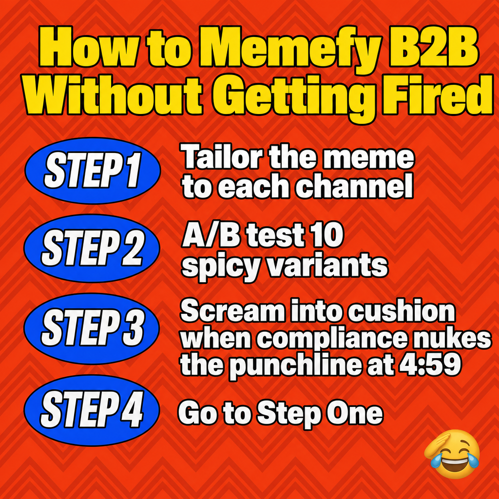 The B2B Meme Gauntlet: Tailor, Test, Panic, Repeat