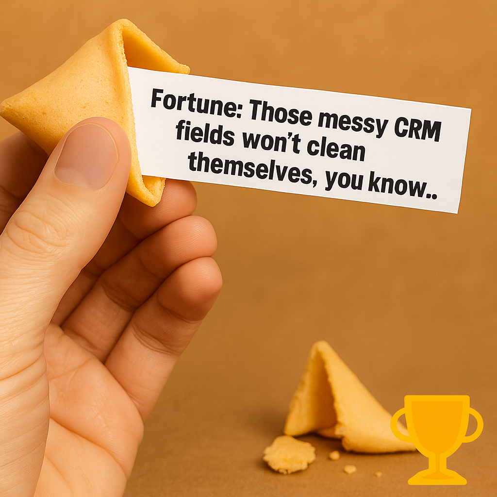 Fortune: Those messy CRM fields won't clean themselves, you know...