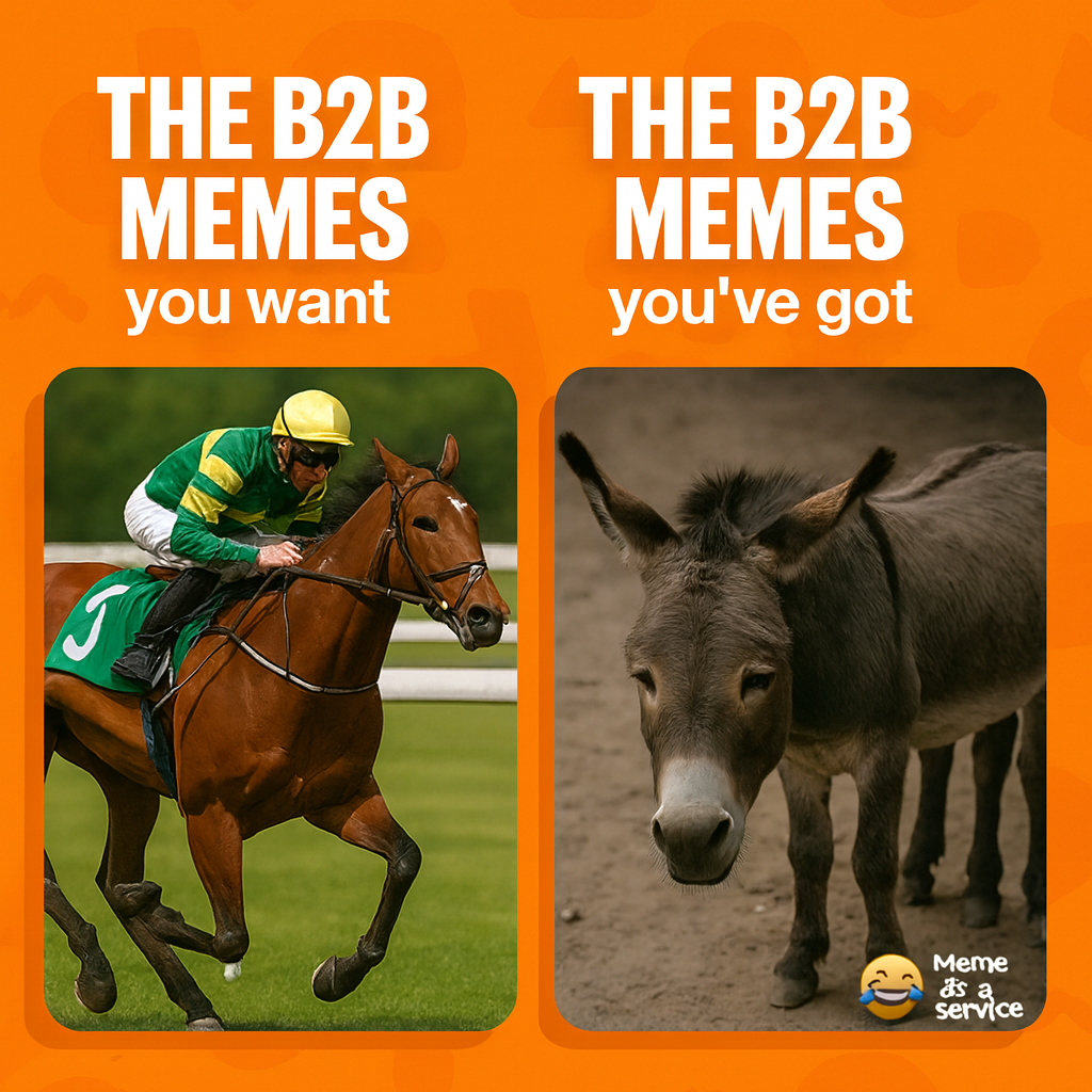The B2B MEMES you want / The B2B MEMES you've got