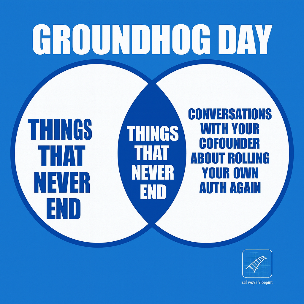 Groundhog Day / Things that never end / Conversations with your cofounder about rolling your own auth again