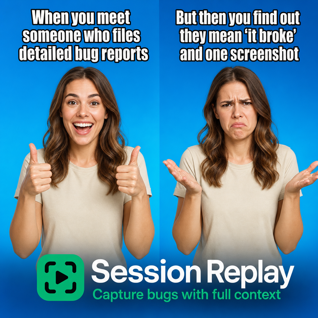 When you meet someone who files detailed bug reports / But then you find out they mean 'it broke' and one screenshot /