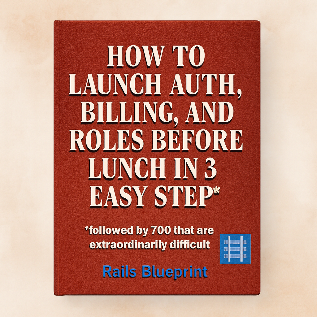 How to launch auth, billing, and roles before lunch in 3 easy steps* *followed by 700 that are extraordinarily difficult