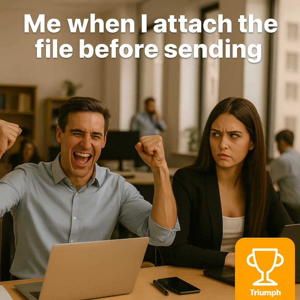 Me when I attach the file before sending
