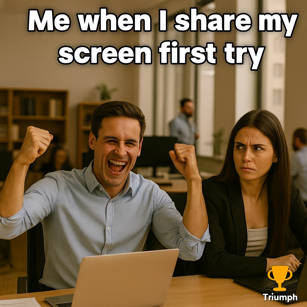 Me when I share my screen first try