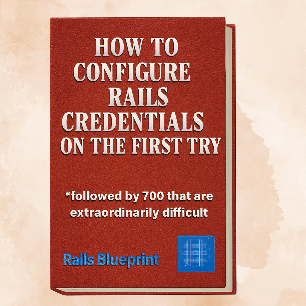 How to CONFIGURE RAILS CREDENTIALS ON THE FIRST TRY in 3 easy steps* *followed by 700 that are extraordinarily difficult