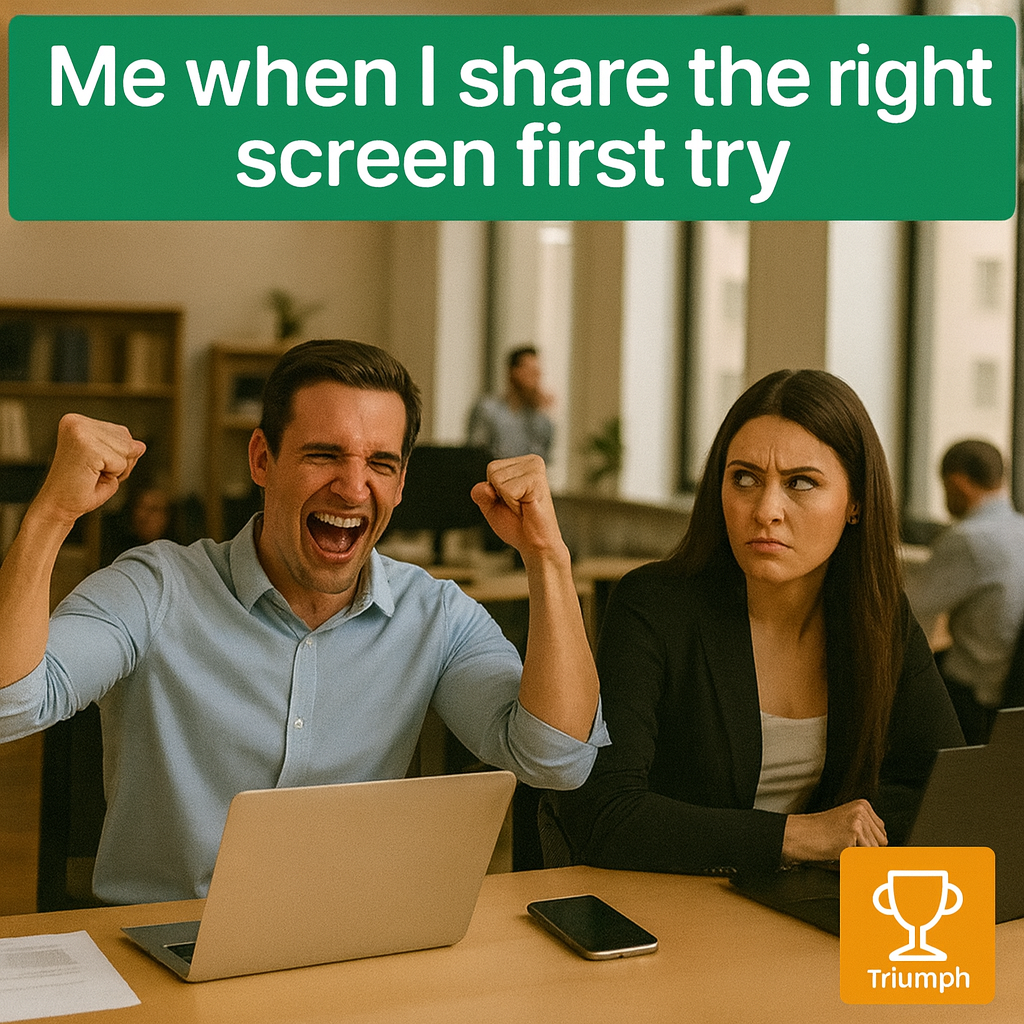 Me when I share the right screen first try