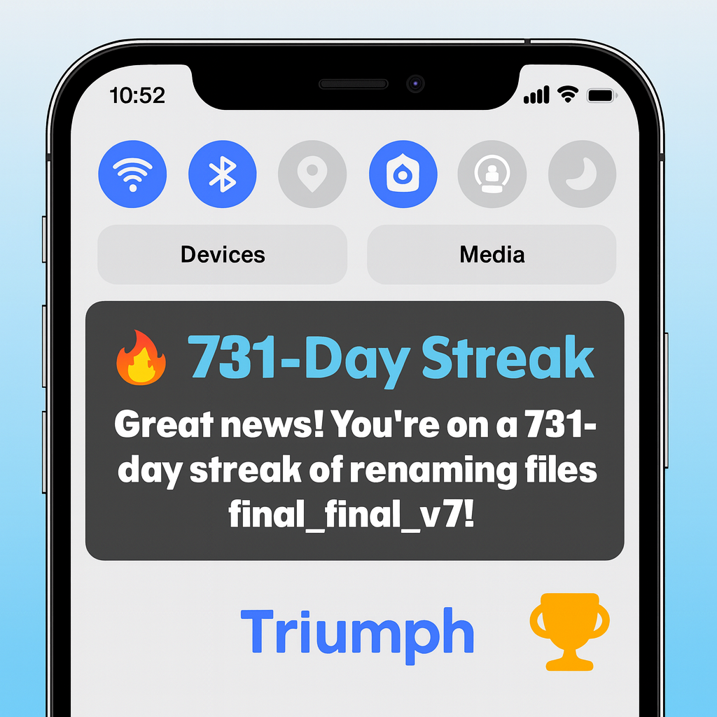 🔥 731-Day Streak! Great news! You're on a 731-day streak of renaming files final_final_v7!
