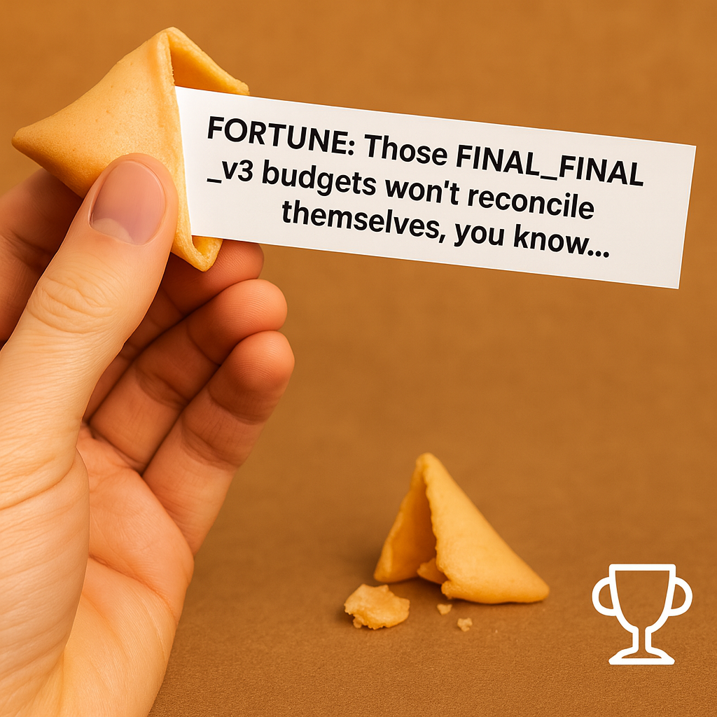 Fortune: Those FINAL_FINAL_v3 budgets won't reconcile themselves, you know...
