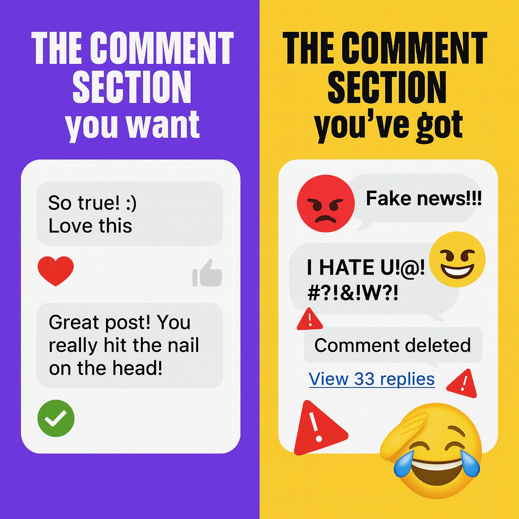 The COMMENT SECTION you want / The COMMENT SECTION you've got