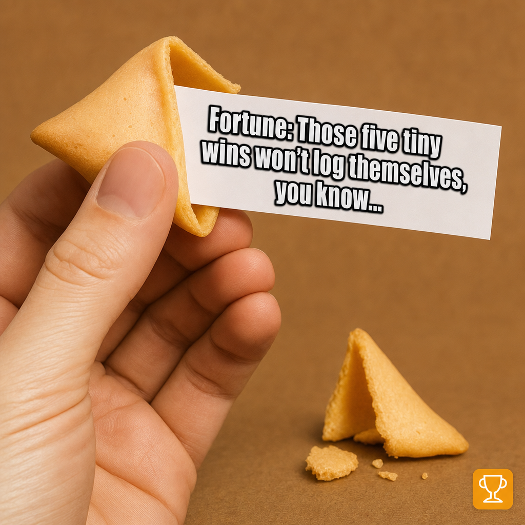 Fortune: Those five tiny wins won't log themselves, you know...